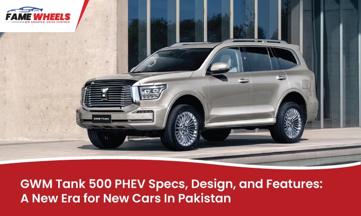 GWM Tank 500 PHEV: A luxury hybrid SUV with powerful specs and features for new cars in Pakistan.