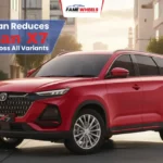 Oshan X7 price drop in Pakistan showing red SUV with updated pricing across variants today