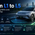 ADAS levels in EV technology explained with electric car safety features