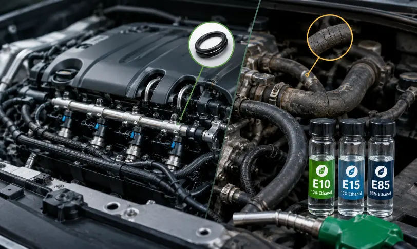 Ethanol fuel compatibility with car engines, hoses, seals, and vehicle components
