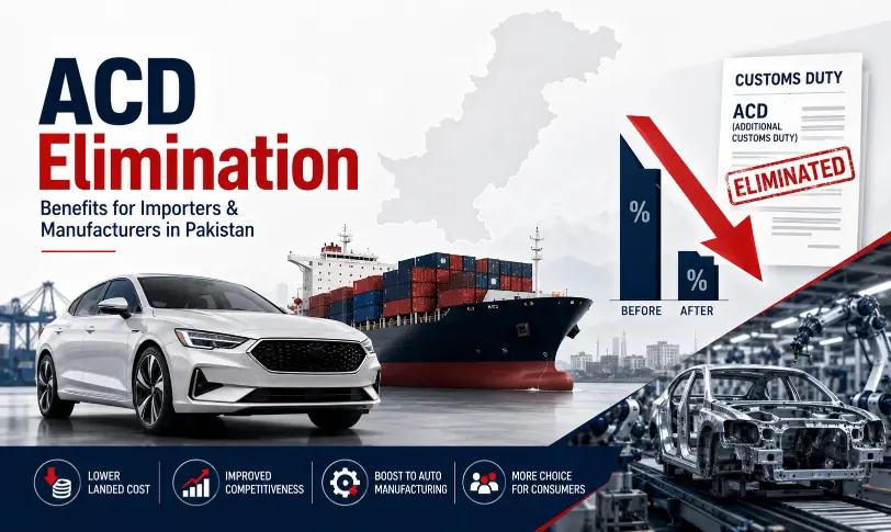 ACD elimination lowering car import costs and boosting Pakistan auto industry.