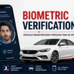 Vehicle biometric verification through the NADRA Pak-ID app in Pakistan