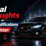 Black modified sports car with text Final Thoughts on Car Modifications in Pakistan