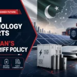 Green technology imports under Pakistan tariff policy with solar panels, EV and batteries