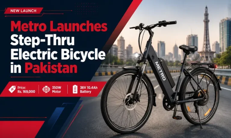 Metro Step-Thru Electric Bicycle in Pakistan with launch price, motor and battery specs EV