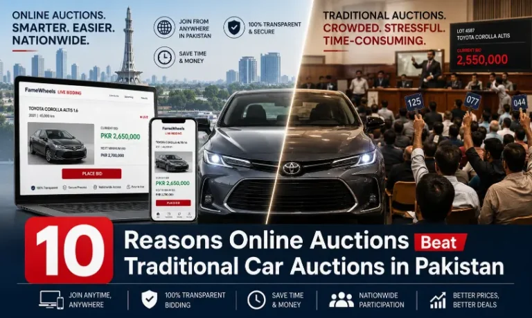 Online car auctions beat traditional car auctions in Pakistan