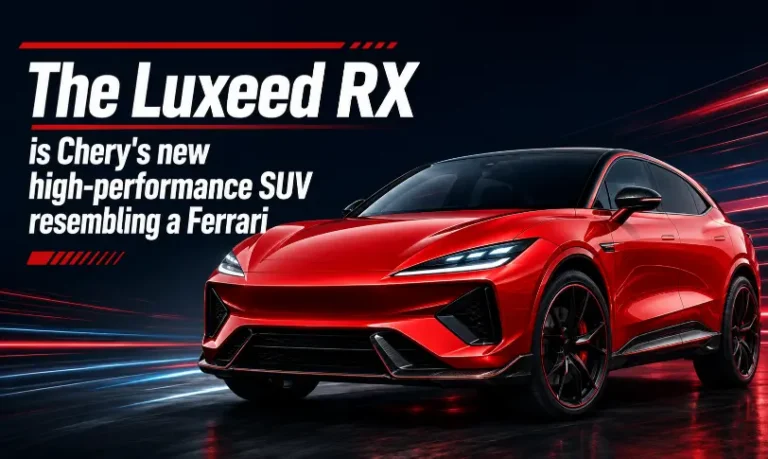 Luxeed RX electric SUV with Ferrari-like styling and high-performance design