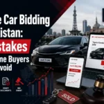 Online car bidding in Pakistan showing 7 mistakes first-time buyers should avoid