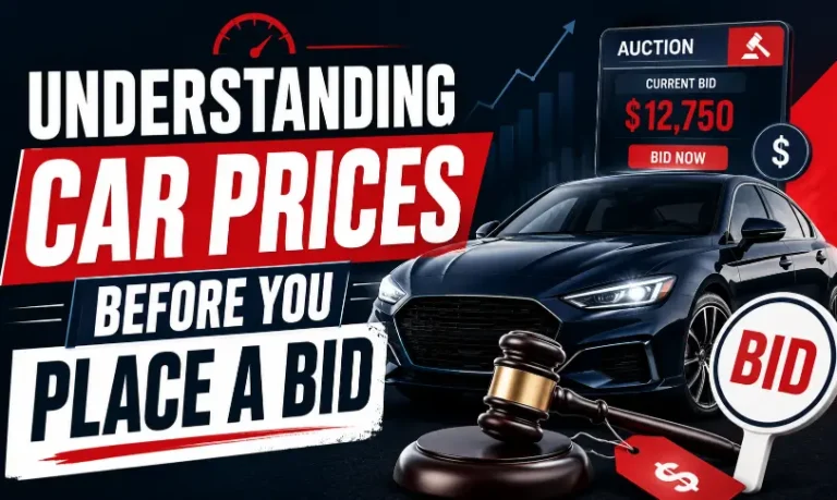 Understanding car prices before you place a bid at a car auction