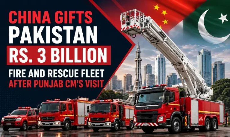 China gifts Pakistan Rs. 3 billion fire and rescue fleet for Islamabad
