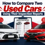 How to compare two used cars using their inspection reports