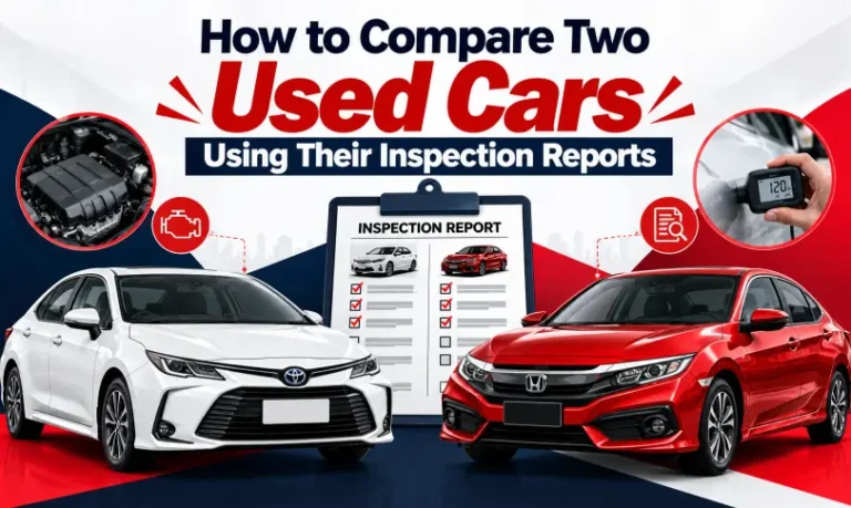 How to compare two used cars using their inspection reports