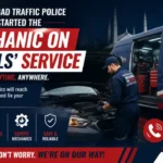 Islamabad Traffic Police Mechanic on Wheels service providing roadside vehicle repair assistance to drivers