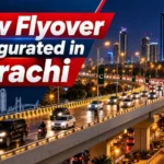 New flyover inaugurated in Karachi with traffic moving across the elevated road