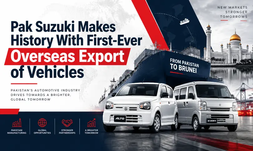 Pak Suzuki first-ever overseas export of Alto and Every vehicles to Brunei