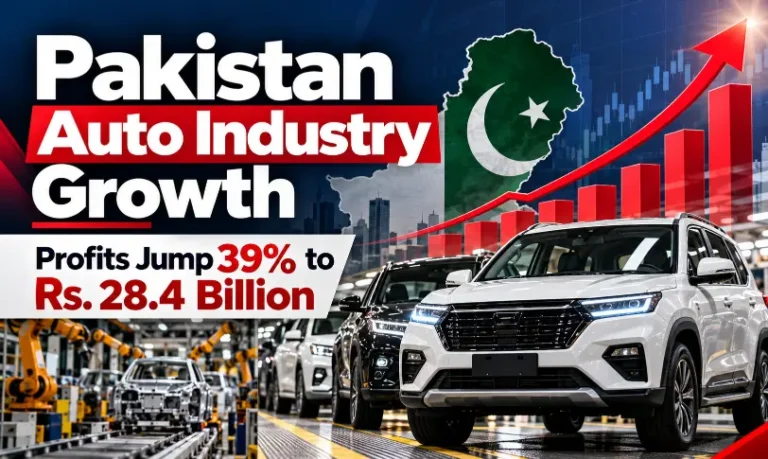 Pakistan Auto Industry Growth with 39% profit increase to Rs. 28.4 billion