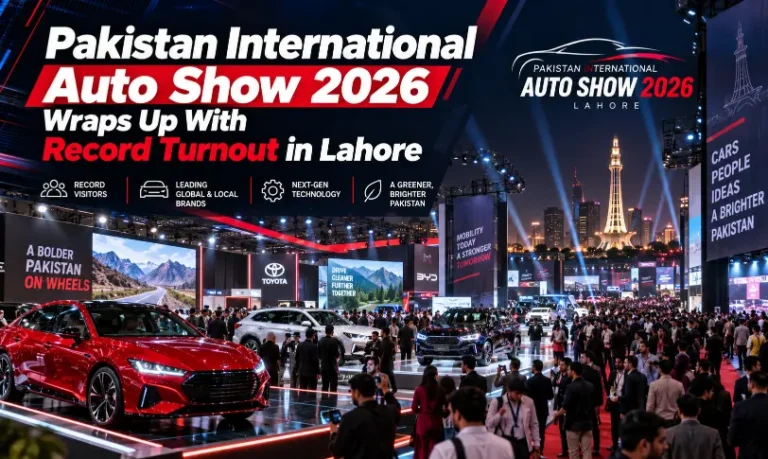 Pakistan International Auto Show 2026 with record turnout at Expo Centre Lahore